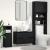 Cabinet pentru chiuvetă cu sertar Stejar Negru 80 x 33 x 60 cm GartenMobel Dekor
