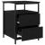 Cabinet de noptieră 2 pcs Stejar negru 44 x 45 x 60 cm GartenMobel Dekor