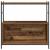 Raft pentru cărți Stejar afumat 80 x 30 x 78.5 cm Lemn compozit GartenMobel Dekor