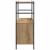 Raft pentru cărți stejar artizanal 80 x 30 x 78.5 cm GartenMobel Dekor