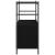 Raft pentru cărți Stejar negru 80 x 30 x 78.5 cm Lemn compozit GartenMobel Dekor