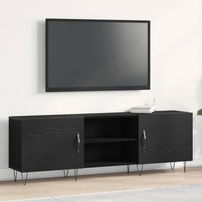 Cabinet TV Stejar negru 150 x 30 x 50 cm Lemn compozit GartenMobel Dekor