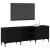 Cabinet TV Stejar negru 150 x 30 x 50 cm Lemn compozit GartenMobel Dekor