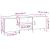 Cabinet TV Stejar negru 150 x 30 x 50 cm Lemn compozit GartenMobel Dekor