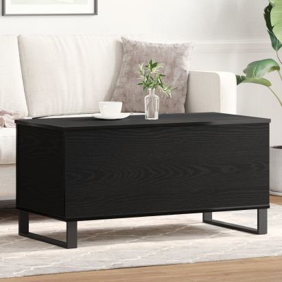 Masă de Cafea Stejar negru 90 x 44.5 x 45 cm Lemn compozit GartenMobel Dekor