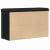 Bancă pentru pantofi Negru 80 x 30 x 48 cm Lemn compozit GartenMobel Dekor