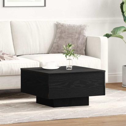 Masă de cafea Stejar negru 55 x 55 x 31 cm Lemn compozit GartenMobel Dekor