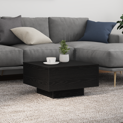 Masă de Cafea Stejar negru 55 x 55 x 31 cm Lemn compozit GartenMobel Dekor