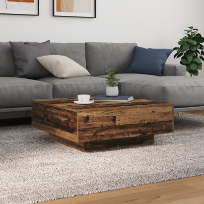 Masă de Cafea Lemn vechi Albastru 80 x 80 x 31 cm Lemn compozit GartenMobel Dekor