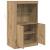 Dulap lateral stejar artizanal 60.5 x 37 x 100 cm Lemn compozit GartenMobel Dekor