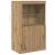 Dulap lateral stejar artizanal 60.5 x 37 x 100 cm Lemn compozit GartenMobel Dekor