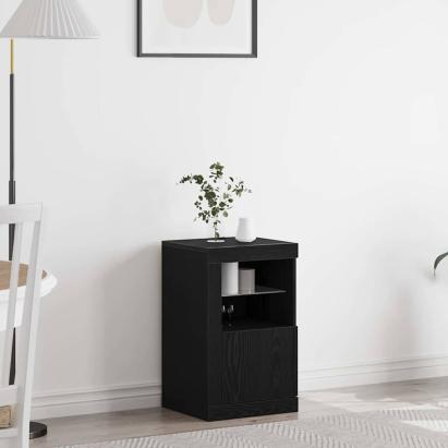 Dulap lateral Stejar negru 41 x 37 x 67 cm Lemn compozit GartenMobel Dekor