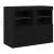 Dulap lateral 2 pcs Stejar negru 41 x 37 x 67 cm Lemn compozit GartenMobel Dekor