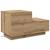 Noptieră stejar artizanal 70 x 36 x 40.5 cm Lemn compozit GartenMobel Dekor
