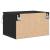 Noptieră suspendată cu 2 pcs Stejar negru 50 x 36 x 30 cm GartenMobel Dekor