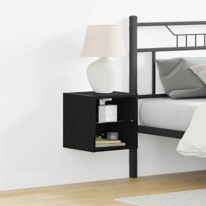 Cabinet TV Negru 30 x 28.5 x 30 cm Lemn compozit GartenMobel Dekor