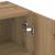 Cabinet TV stejar artizanal 40.5 x 30 x 102 cm Lemn compozit GartenMobel Dekor
