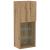 Cabinet TV stejar artizanal 40.5 x 30 x 102 cm Lemn compozit GartenMobel Dekor