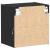 Raft suspendat cu raft Negru 40 x 28.5 x 40 cm Lemn compozit GartenMobel Dekor