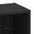 Raft suspendat cu raft Negru 40 x 28.5 x 40 cm Lemn compozit GartenMobel Dekor
