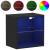 Raft suspendat cu raft Negru 40 x 28.5 x 40 cm Lemn compozit GartenMobel Dekor