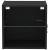 Raft suspendat 2 pcs Negru 40 x 28.5 x 40 cm Lemn compozit GartenMobel Dekor