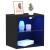 Raft suspendat 2 pcs Negru 40 x 28.5 x 40 cm Lemn compozit GartenMobel Dekor