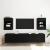 Cabinet TV 2 pcs Negru 40 x 30 x 60.5 cm Lemn compozit GartenMobel Dekor