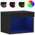 Cabinet TV Pe perete Stejar negru 40 x 30 x 30 cm Lemn compozit GartenMobel Dekor