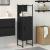 Dulap de Baie Stejar negru 33 x 33 x 120.5 cm Lemn compozit GartenMobel Dekor