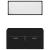 Set de Mobilier pentru Baie cu sertar 2 pcs Stejar Negru GartenMobel Dekor