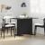 Masă de dining Negru 110 x 60 x 75 cm Lemn compozit GartenMobel Dekor