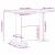 Masă de dining Gri beton 110 x 60 x 75 cm Lemn compozit GartenMobel Dekor