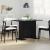 Masă de dining Stejar negru 110 x 60 x 75 cm Lemn compozit GartenMobel Dekor