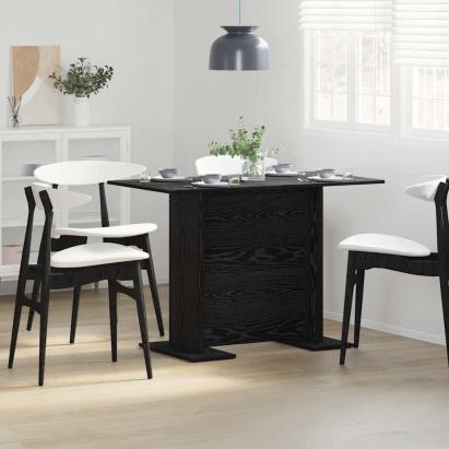 Masă de dining Stejar negru 110 x 60 x 75 cm Lemn compozit GartenMobel Dekor