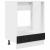 Dulap de cuptor Stejar negru 60 x 46 x 81.5 cm Lemn compozit GartenMobel Dekor