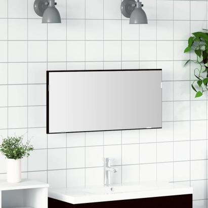 Oglindă pentru baie Stejar negru 80 x 8.5 x 37 cm Lemn compozit GartenMobel Dekor