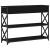 Masă Consolă Stejar negru 100 x 28 x 75 cm Lemn compus și metal GartenMobel Dekor