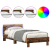 Cadru de pat cu headboard Lemn vechi 100 x 200 cm Lemn compozit GartenMobel Dekor