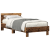 Cadru de pat cu headboard Lemn vechi 100 x 200 cm Lemn compozit GartenMobel Dekor