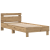 Cadru de pat stejar artizanal 100 x 200 cm Lemn compozit GartenMobel Dekor
