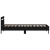 Cadru de pat Stejar negru 100 x 200 cm Lemn compozit GartenMobel Dekor