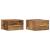 Dulap de noapte 2 pcs Lemn vechi 35 x 35 x 20 cm Lemn compozit GartenMobel Dekor