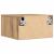 Dulap de noapte stejar artizanal 35 x 35 x 20 cm Lemn compozit GartenMobel Dekor