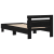 Cadru de pat Stejar negru 90 x 190 cm Lemn compozit GartenMobel Dekor