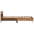 Cadru de pat cu headboard Lemn vechi 75 x 190 cm Lemn compozit GartenMobel Dekor