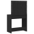 Birou de Toaletă Stejar negru 78,5 x 41 x 135 cm Lemn compozit GartenMobel Dekor