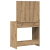 Birou de Toaletă cu sertar stejar artizanal 78,5 x 41 x 135 cm GartenMobel Dekor