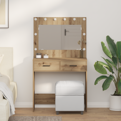 Birou de Toaletă cu sertar stejar artizanal 78,5 x 41 x 135 cm GartenMobel Dekor