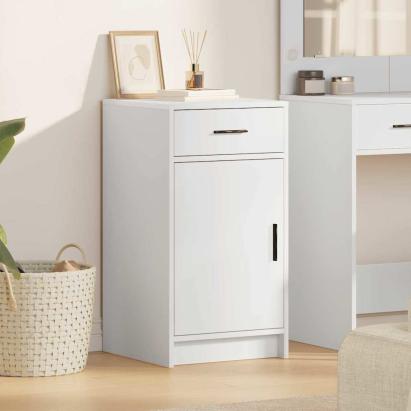 Bufet cu sertar Alb 40 x 40.5 x 75 cm Lemn compozit GartenMobel Dekor